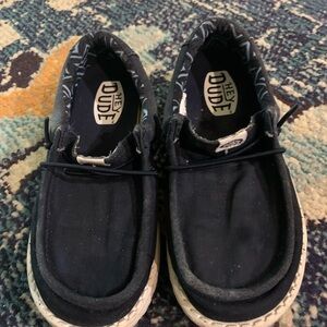 Hey Dude Kids Navy Blue Moccasins